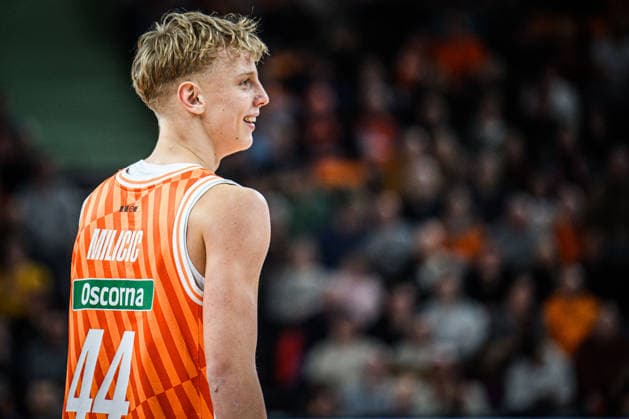 Neu Ulm, Germany, 24 01 26 Teo Milicic ratiopharm ulm Looks on during the Basketball Bundesliga match between ratiopharm ulm vs MLP Academics Heidelberg at ratiopharm Arena on January 24, 2026 in Neu Ulm, Germany Photo by Harry Langer DeFodi Images ratiopharm Arena, Germany, 24 01 26 Teo Milicic ratiopharm ulm Looks on during the Basketball Bundesliga match between ratiopharm ulm vs MLP Academics Heidelberg at Neu Ulm on January 24, 2026 in ratiopharm Arena, Germany Photo by Harry Langer DeFodi Images Photo by Harry Langer DeFodi Images