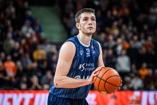 Neu Ulm, Germany, 24 01 26 Ryan Miksell MLP Academics Heidelberg in action, on the ball, single action during the Basketball Bundesliga match between ratiopharm ulm vs MLP Academics Heidelberg at ratiopharm Arena on January 24, 2026 in Neu Ulm, Germany Photo by Harry Langer DeFodi Images ratiopharm Arena, Germany, 24 01 26 Ryan Miksell MLP Academics Heidelberg controls the Ball during the Basketball Bundesliga match between ratiopharm ulm vs MLP Academics Heidelberg at Neu Ulm on January 24, 2026 in ratiopharm Arena, Germany Photo by Harry Langer DeFodi Images Photo by Harry Langer DeFodi Images