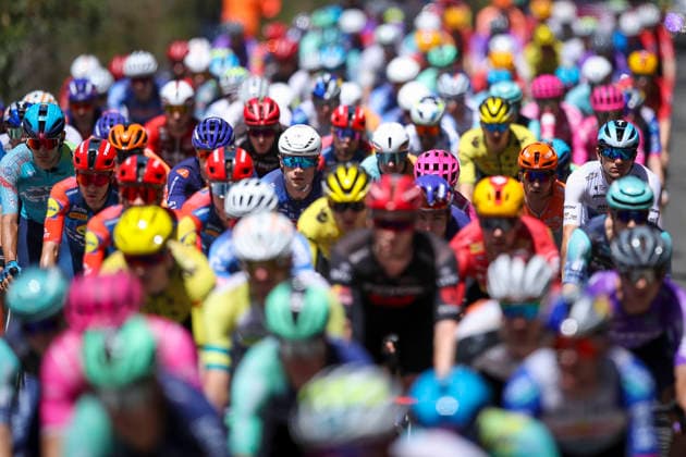 CYCLING TOUR DOWN UNDER, The Peloton during stage 5, Stirling circuit, 169.8km of the 2026 Men s Tour Down Under professional road bicycle race in Adelaide, Sunday, January 25, 2026. ( NO ARCHIVING, EDITORIAL USE ONLY ADELAIDE SOUTH AUSTRALIA AUSTRALIA  Copyright: xMATTxTURNERx 20260125156726054078