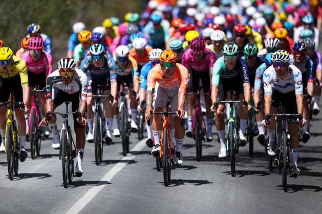 CYCLING TOUR DOWN UNDER, The Peloton during stage 5, Stirling circuit, 169.8km of the 2026 Men s Tour Down Under professional road bicycle race in Adelaide, Sunday, January 25, 2026. ( NO ARCHIVING, EDITORIAL USE ONLY ADELAIDE SOUTH AUSTRALIA AUSTRALIA  Copyright: xMATTxTURNERx 20260125187142629508