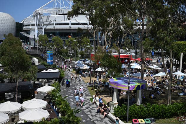 TENNIS AUSTRALIAN OPEN, A general view at Melbourne Park on day 8 of the 2026 Australian Open tennis tournament at Melbourne Park in Melbourne, Sunday, January 25, 2026. ( NO ARCHIVING MELBOURNE VICTORIA AUSTRALIA  Copyright: xJAMESxROSSx 20260125192591191522