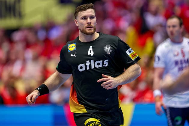 24 01 2026, Handball, Men s EHF EURO 2026, Germany Norway, Jyske Bank Boxen in Herning, Denmark, Main Round Johannes Golla Germany 04 Denmark