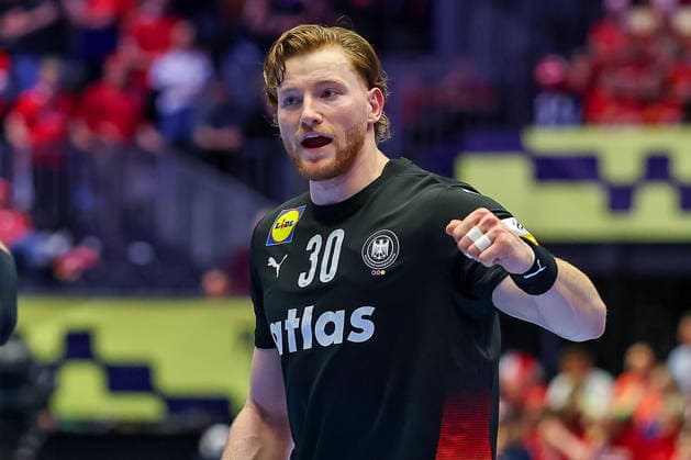 24 01 2026, Handball, Men s EHF EURO 2026, Germany Norway, Jyske Bank Boxen in Herning, Denmark, Main Round Tom Kiesler Germany 30 Denmark