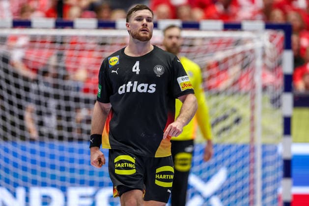 24 01 2026, Handball, Men s EHF EURO 2026, Germany Norway, Jyske Bank Boxen in Herning, Denmark, Main Round Johannes Golla Germany 04 Denmark
