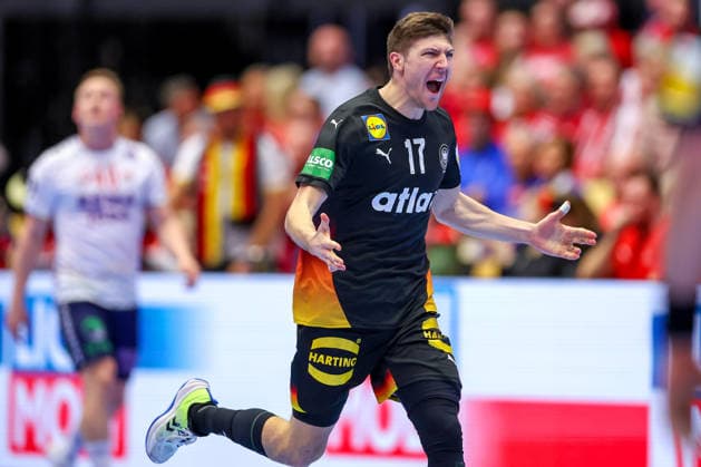 24 01 2026, Handball, Men s EHF EURO 2026, Germany Norway, Jyske Bank Boxen in Herning, Denmark, Main Round xxxxxxxxxxxxxxx Denmark