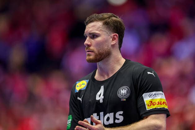 24 01 2026, Handball, Men s EHF EURO 2026, Germany Norway, Jyske Bank Boxen in Herning, Denmark, Main Round Johannes Golla Germany 04 Denmark