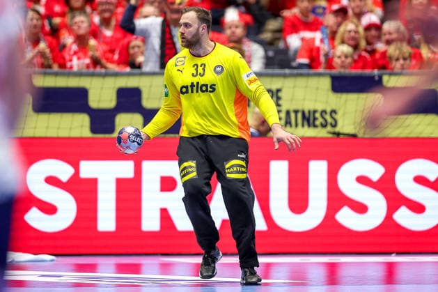 24 01 2026, Handball, Men s EHF EURO 2026, Germany Norway, Jyske Bank Boxen in Herning, Denmark, Main Round Andreas Wolff Germany 33 Denmark