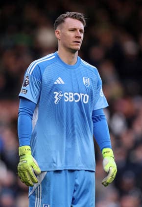 London, England, 24th January 2026. Bernd Leno of Fulham during the Fulham vs Brighton and Hove Albion Premier League match at Craven Cottage, London. Picture credit should read: David Klein Sportimage EDITORIAL USE ONLY. No use with unauthorised audio, video, data, fixture lists, club league logos or live services. Online in-match use limited to 120 images, no video emulation. No use in betting, games or single club league player publications. SPI_074_DK_FULHAM_BRIGHTON SPI-4482-0066