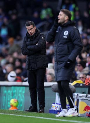 London, England, 24th January 2026. Marco Silva manager of Fulham during the Fulham vs Brighton and Hove Albion Premier League match at Craven Cottage, London. Picture credit should read: David Klein Sportimage EDITORIAL USE ONLY. No use with unauthorised audio, video, data, fixture lists, club league logos or live services. Online in-match use limited to 120 images, no video emulation. No use in betting, games or single club league player publications. SPI_081_DK_FULHAM_BRIGHTON SPI-4482-0073