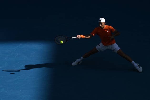 TENNIS AUSTRALIAN OPEN, Francisco Cerundolo of Argentina in action during the Men™s 4th round match against Alexander Zverev of Germany on day 8 of the 2026 Australian Open tennis tournament at Melbourne Park in Melbourne, Sunday, January 25, 2026. ( NO ARCHIVING MELBOURNE VICTORIA AUSTRALIA  Copyright: xJAMESxROSSx 20260125167643533619