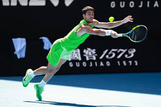 Carlos Alcaraz ESP Australian Open 2026, Melbourne Park, Melbourne, Victoria, Australia Copyright: xJuergenxHasenkopfx