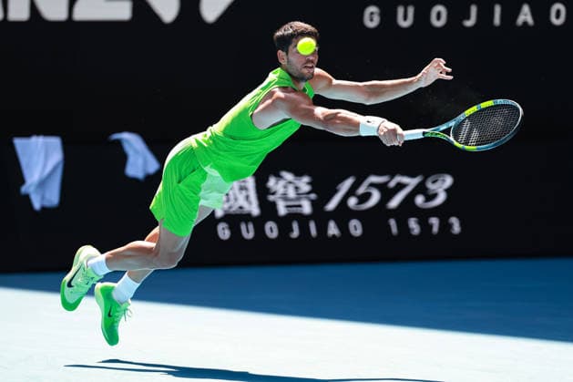 Carlos Alcaraz ESP Australian Open 2026, Melbourne Park, Melbourne, Victoria, Australia Copyright: xJuergenxHasenkopfx