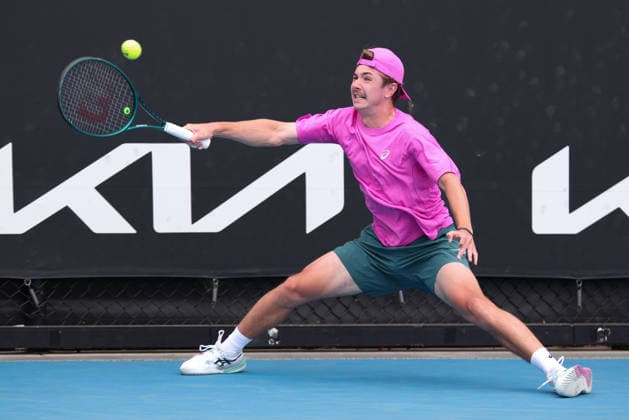 Flynn Thomas, Australian Open 2026, Melbourne Park, Melbourne, Victoria, Australia Copyright: xJuergenxHasenkopfx