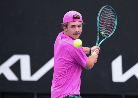 Flynn Thomas, Australian Open 2026, Melbourne Park, Melbourne, Victoria, Australia Copyright: xJuergenxHasenkopfx