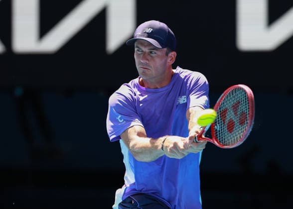 Tommy Paul, Australian Open 2026, Melbourne Park, Melbourne, Victoria, Australia Copyright: xJuergenxHasenkopfx