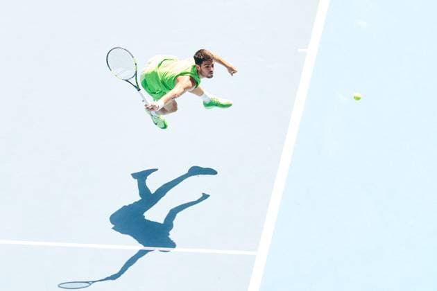 Carlos Alcaraz of Spain Australian Open tennis tournament, Day Eight, Melbourne Park, Australia - 25 Jan 2026Melbourne Melbourne Park Victoria (VIC) Australia  Copyright: xRachelxBach Shutterstockx 16380469at