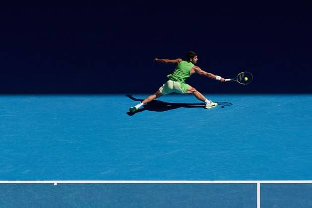 Carlos Alcaraz of Spain Australian Open tennis tournament, Day Eight, Melbourne Park, Australia - 25 Jan 2026Melbourne Melbourne Park Victoria (VIC) Australia  Copyright: xRachelxBach Shutterstockx 16380469ax
