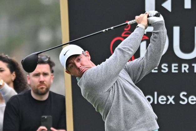 Hero Dubai Desert Classic 2026 in Dubai DUBAI, UNITED ARAB EMIRATES - JANUARY 25: Irish golfer Rory McIlroy competes in the fourth and final round of the Hero Dubai Desert Classic 2026 at Emirates Golf Club in Dubai, United Arab Emirates on January 25, 2026. Waleed Zein Anadolu Dubai United Arab Emirates. Editorial use only. Please get in touch for any other usage.  Copyright: x2026xAnadoluxWaleedxZeinx