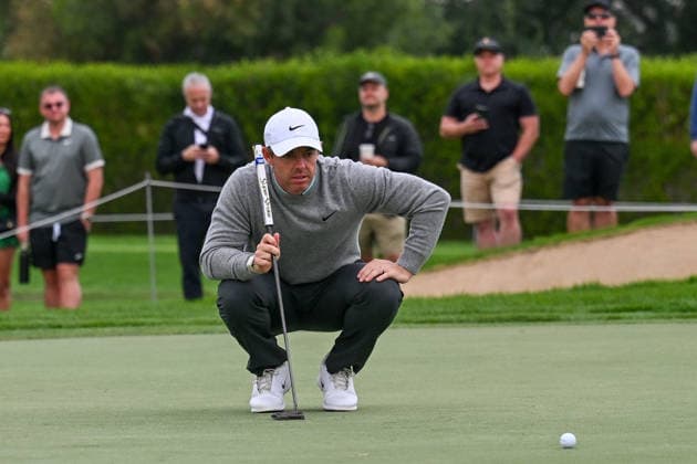 Hero Dubai Desert Classic 2026 in Dubai DUBAI, UNITED ARAB EMIRATES - JANUARY 25: Irish golfer Rory McIlroy competes in the fourth and final round of the Hero Dubai Desert Classic 2026 at Emirates Golf Club in Dubai, United Arab Emirates on January 25, 2026. Waleed Zein Anadolu Dubai United Arab Emirates. Editorial use only. Please get in touch for any other usage.  Copyright: x2026xAnadoluxWaleedxZeinx
