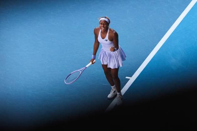 Coco Gauff of the United States of America Australian Open tennis tournament, Day Eight, Melbourne Park, Australia - 25 Jan 2026Melbourne Melbourne Park Victoria (VIC) Australia  Copyright: xRachelxBach Shutterstockx 16380469bw