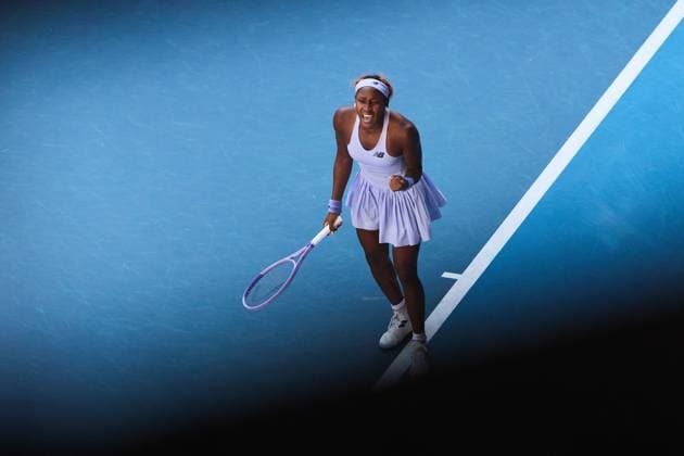 Coco Gauff of the United States of America Australian Open tennis tournament, Day Eight, Melbourne Park, Australia - 25 Jan 2026Melbourne Melbourne Park Victoria (VIC) Australia  Copyright: xRachelxBach Shutterstockx 16380469by