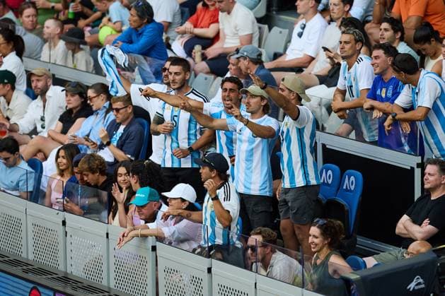 Fans of Francisco Cerundolo of Argentina Australian Open tennis tournament, Day Eight, Melbourne Park, Australia - 25 Jan 2026Melbourne Melbourne Park Victoria (VIC) Australia  Copyright: xRachelxBach Shutterstockx 16380469ca