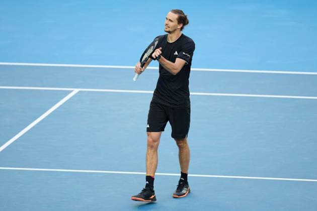 Alexander Zverev of Germany celebrates winning his match Australian Open tennis tournament, Day Eight, Melbourne Park, Australia - 25 Jan 2026Melbourne Melbourne Park Victoria (VIC) Australia  Copyright: xRachelxBach Shutterstockx 16380469co