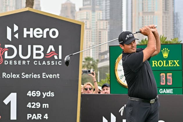 Hero Dubai Desert Classic 2026 in UAE DUBAI, UNITED ARAB EMIRATES - JANUARY 25: American golfer Patrick Reed competes in the fourth and final round of the Hero Dubai Desert Classic 2026 at Emirates Golf Club in Dubai, United Arab Emirates on January 25, 2026. Waleed Zein Anadolu Dubai United Arab Emirates. Editorial use only. Please get in touch for any other usage.  Copyright: x2026xAnadoluxWaleedxZeinx