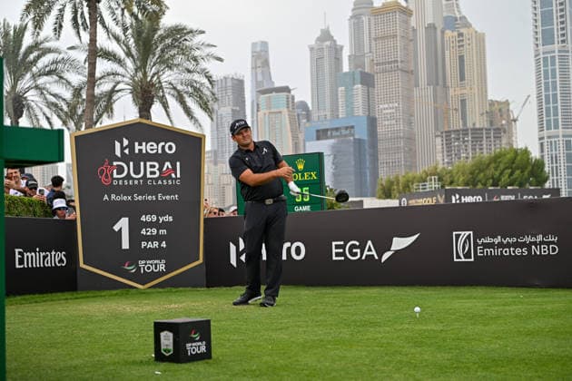 Hero Dubai Desert Classic 2026 in UAE DUBAI, UNITED ARAB EMIRATES - JANUARY 25: American golfer Patrick Reed competes in the fourth and final round of the Hero Dubai Desert Classic 2026 at Emirates Golf Club in Dubai, United Arab Emirates on January 25, 2026. Waleed Zein Anadolu Dubai United Arab Emirates. Editorial use only. Please get in touch for any other usage.  Copyright: x2026xAnadoluxWaleedxZeinx