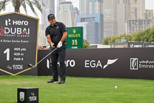 Hero Dubai Desert Classic 2026 in UAE DUBAI, UNITED ARAB EMIRATES - JANUARY 25: American golfer Patrick Reed competes in the fourth and final round of the Hero Dubai Desert Classic 2026 at Emirates Golf Club in Dubai, United Arab Emirates on January 25, 2026. Waleed Zein Anadolu Dubai United Arab Emirates. Editorial use only. Please get in touch for any other usage.  Copyright: x2026xAnadoluxWaleedxZeinx