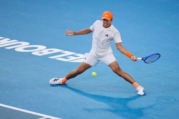 Learner Tien of the United States of America Australian Open tennis tournament, Day Eight, Melbourne Park, Australia - 25 Jan 2026Melbourne Melbourne Park Victoria (VIC) Australia  Copyright: xRachelxBach Shutterstockx 16380469db