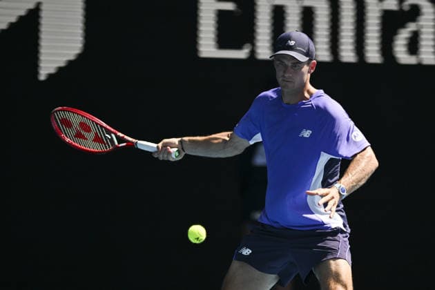 Australian Open 2026 MELBOURNE, AUSTRALIA - JANUARY 25: Tommy Paul of United States in action against Carlos Alcaraz of Spain (not seen) during round 4 at the Australian Open grand slam tennis tournament at Melbourne Park in Melbourne, Australia on January 25, 2026 Mark Avellino Anadolu Melbourne Australia. Editorial use only. Please get in touch for any other usage.  Copyright: x2026xAnadoluxMarkxAvellinox