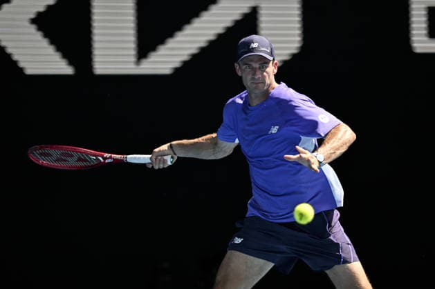 Australian Open 2026 MELBOURNE, AUSTRALIA - JANUARY 25: Tommy Paul of United States in action against Carlos Alcaraz of Spain (not seen) during round 4 at the Australian Open grand slam tennis tournament at Melbourne Park in Melbourne, Australia on January 25, 2026 Mark Avellino Anadolu Melbourne Australia. Editorial use only. Please get in touch for any other usage.  Copyright: x2026xAnadoluxMarkxAvellinox