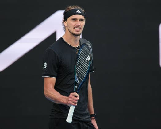 Alexander Zverev,celebrating after the win, Australian Open 2026, Melbourne Park, Melbourne, Victoria, Australia Copyright: xJuergenxHasenkopfx