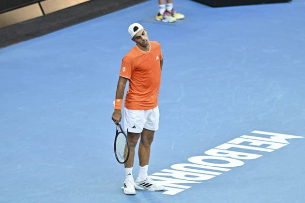 Australian Open 2026 MELBOURNE, AUSTRALIA - JANUARY 25: Francisco Cerundolo (ARG) in action against Alexander Zverev (GER) during round 4 at the Australian Open grand slam tennis tournament at Melbourne Park in Melbourne, Australia on January 25, 2026 Mark Avellino Anadolu Melbourne Australia. Editorial use only. Please get in touch for any other usage.  Copyright: x2026xAnadoluxMarkxAvellinox