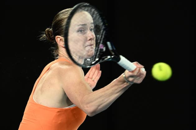 TENNIS AUSTRALIAN OPEN, Elina Svitolina of Ukraine in action during the Women™s 4th round match against Mirra Andreeva of Russia on day 8 of the 2026 Australian Open tennis tournament at Melbourne Park in Melbourne, Sunday, January 25, 2026. ( NO ARCHIVING MELBOURNE VICTORIA AUSTRALIA  Copyright: xJOELxCARRETTx 20260125141843075190