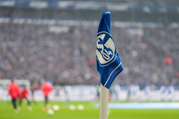 Germany Soccer 2 Bundesliga, Season 2025 26, 19 Matchday FC Schalke 04 vs 1 FC Kaiserslautern, 25 01 2026, Veltins Arena Gelsenkirchen, North Rhine-Westphalia Corner flag Veltins Arena Copyright: xLeonxFrickx