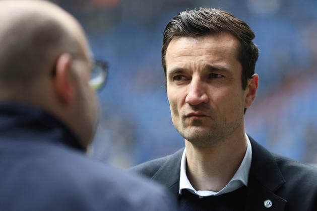 Frank Baumann Chief Sports Officer FC Schalke 04 at the match of the 2 Bundesliga season 2025 26 FC Schalke 04 1 FC Kaiserslautern Copyright Thomas Pakusch