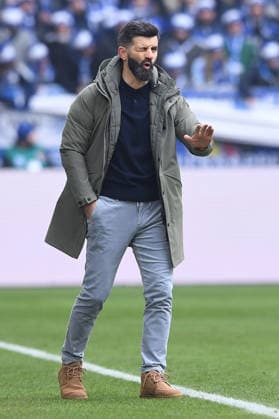 Soccer 2 Bundesliga 19 Matchday FC Schalke 04 1 FC Kaiserslautern on 25 01 2026 at the Veltins Arena in Gelsenkirchen Miron Muslic Coach Head Coach Schalke DFL regulations prohibit any use of photographs as image sequences and or quasi video xRx