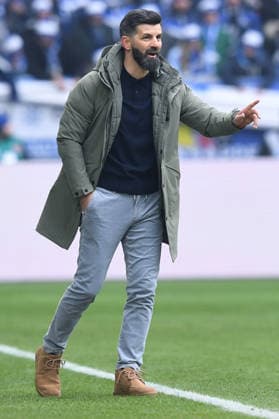 Soccer 2 Bundesliga 19 Matchday FC Schalke 04 1 FC Kaiserslautern on 25 01 2026 at the Veltins Arena in Gelsenkirchen Miron Muslic Coach Head Coach Schalke DFL regulations prohibit any use of photographs as image sequences and or quasi video xRx