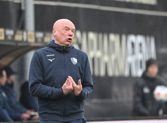 Soccer 2 Bundesliga Season 2025 26 25 01 2025 Ursapharm Arena SV Elversberg elv VfL Bochum bo Coach Uwe ROESLER VfL Bochum Soccer 2 Bundesliga SV Elversberg
