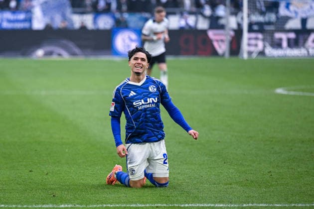 25 01 2026, Football, 2 Bundesliga, Season 2025 2026, Matchday 19, FC Schalke 04 1 FC Kaiserslautern, Soufiane El Faouzi FC Schalke 04 xRHR PHOTO YYx Copyright: KROEGER RHR-FOTOx RHR-FOTO YY