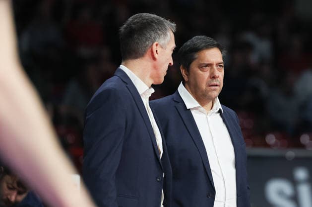 Sasa Filipovski Fitness First Wuerzburg Baskets, Head Coach , GER, FC Bayern Basketball vs Fitness First Wuerzburg Baskets, Basketball, easycredit Basketball Bundesliga, Matchday 17, Season 2025 2026, 25 01 2026, GER, FC Bayern Basketball vs Fitness First Wuerzburg Baskets, Basketball, easycredit Basketball Bundesliga, Matchday 17, Season 2025 2026, 25 01 2026 Munich Copyright: xEibner-Pressefoto JennixMaulx EP_JML