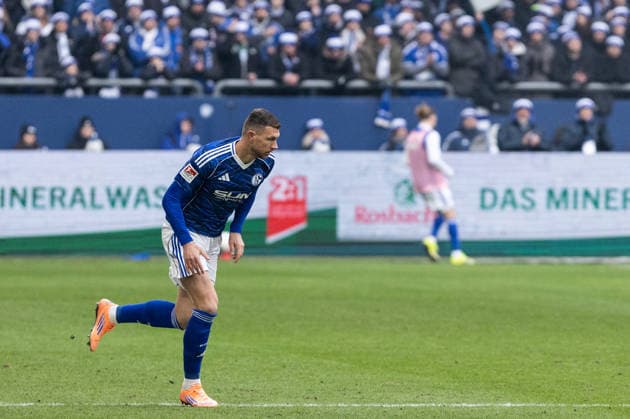 2 Fußball Bundesliga FC Schalke 04 1 FC Kaiserslautern 25 01 2026 Edin Dzeko FC Schalke 04, 10 , Debut for FC Schalke 04 2 Fußball Bundesliga FC Schalke 04 1 FC Kaiserslautern Veltins Arena, Gelsenkirchen 25 01 2026 DFL regulations prohibit any use of photographs as image sequences and or quasi video Copyright: xBEAUTIFULxSPORTS Buriakovx
