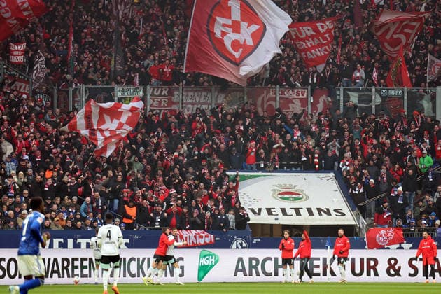 25 01 2026, xrekx, Fußball 2 Bundesliga, FC Schalke 04 1 FC Kaiserslautern v l Torjubel nach dem Tor zum celebrating the goal celebrate 0 1 durch Ivan Prtajin 1 FC Kaiserslautern DFL DFB REGULATIONS PROHIBIT ANY USE OF PHOTOGRAPHS as IMAGE SEQUENCES and or QUASI VIDEO Gelsenkirchen
