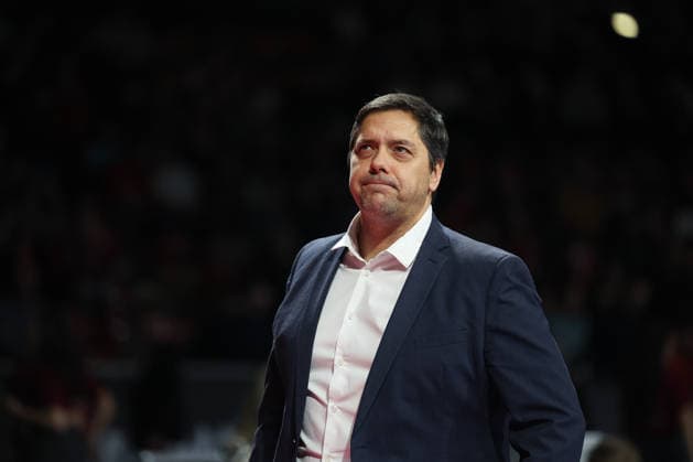 Sasa Filipovski Fitness First Wuerzburg Baskets, Head Coach , GER, FC Bayern Basketball vs Fitness First Wuerzburg Baskets, Basketball, easycredit Basketball Bundesliga, Matchday 17, Season 2025 2026, 25 01 2026, GER, FC Bayern Basketball vs Fitness First Wuerzburg Baskets, Basketball, easycredit Basketball Bundesliga, Matchday 17, Season 2025 2026, 25 01 2026 Munich Copyright: xEibner-Pressefoto JennixMaulx EP_JML