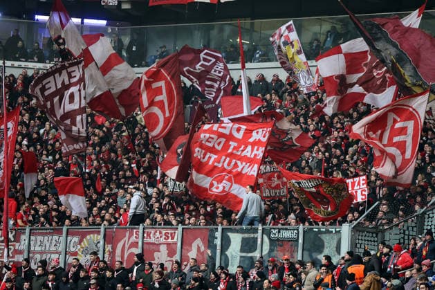 Fans of 1 FC Kaiserslautern at the match of the 2 Bundesliga season 2025 26 FC Schalke 04 1 FC Kaiserslautern Copyright Thomas Pakusch