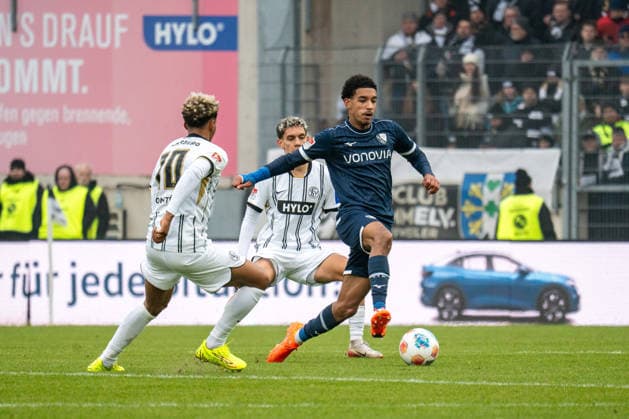 25 01 2026, xdaymx, Soccer 2 Bundesliga, SV Elversberg VfL Bochum Francis Onyeka Bochum DFL DFB REGULATIONS PROHIBIT ANY USE OF PHOTOGRAPHS as IMAGE SEQUENCES and or QUASI VIDEO Elversberg