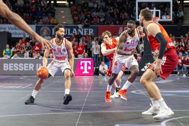 Davion Mintz 10 Fitness First Wuerzburg Baskets , FC Bayern Basketball vs Fitness First Wuerzburg Baskets, BBL, Main Round, 25 01 2026 Munich Bavaria Germany Copyright: xkolbert-press UlrichxGamelx