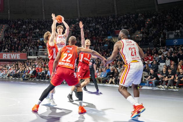 Christian Skladanowski 19 Fitness First Wuerzburg Baskets , FC Bayern Basketball vs Fitness First Wuerzburg Baskets, BBL, Main Round, 25 01 2026 Munich Bavaria Germany Copyright: xkolbert-press UlrichxGamelx